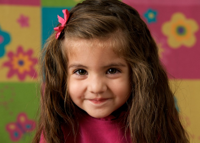 Cute! Cute! Cute expression little girl's fun portrait!